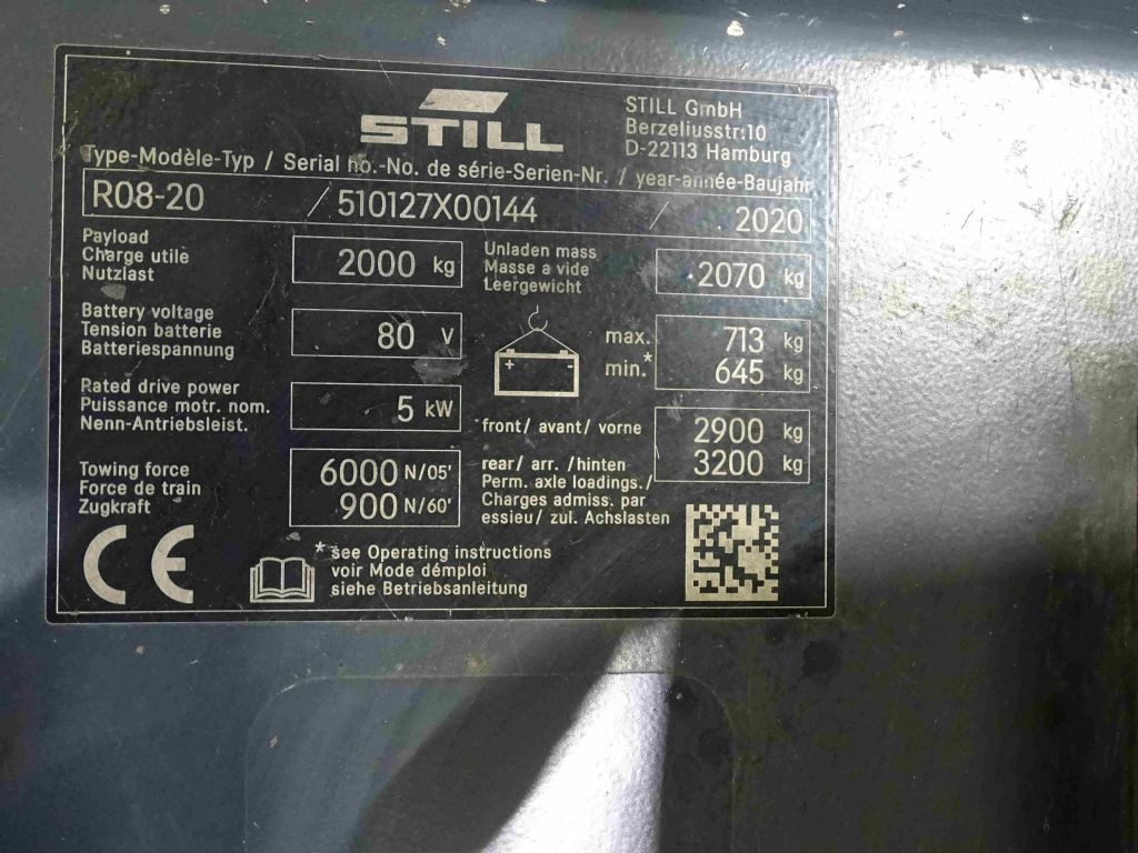 Still R08-20 - Tow tractor: picture 5 Still R08-20 - Tow tractor: picture 5