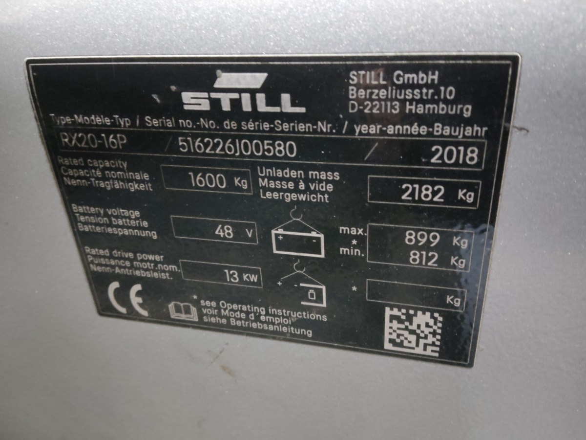 Still RX20-16P - Electric forklift: picture 5 Still RX20-16P - Electric forklift: picture 5