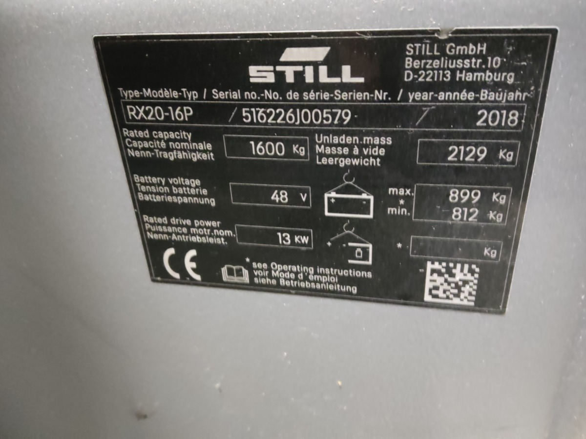 Still RX20-16P - Electric forklift: picture 5 Still RX20-16P - Electric forklift: picture 5
