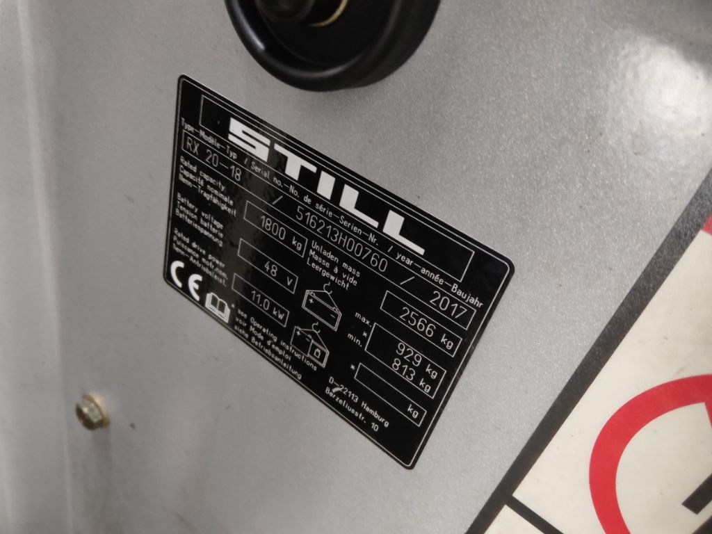 Still RX20-18 - Electric forklift: picture 5 Still RX20-18 - Electric forklift: picture 5