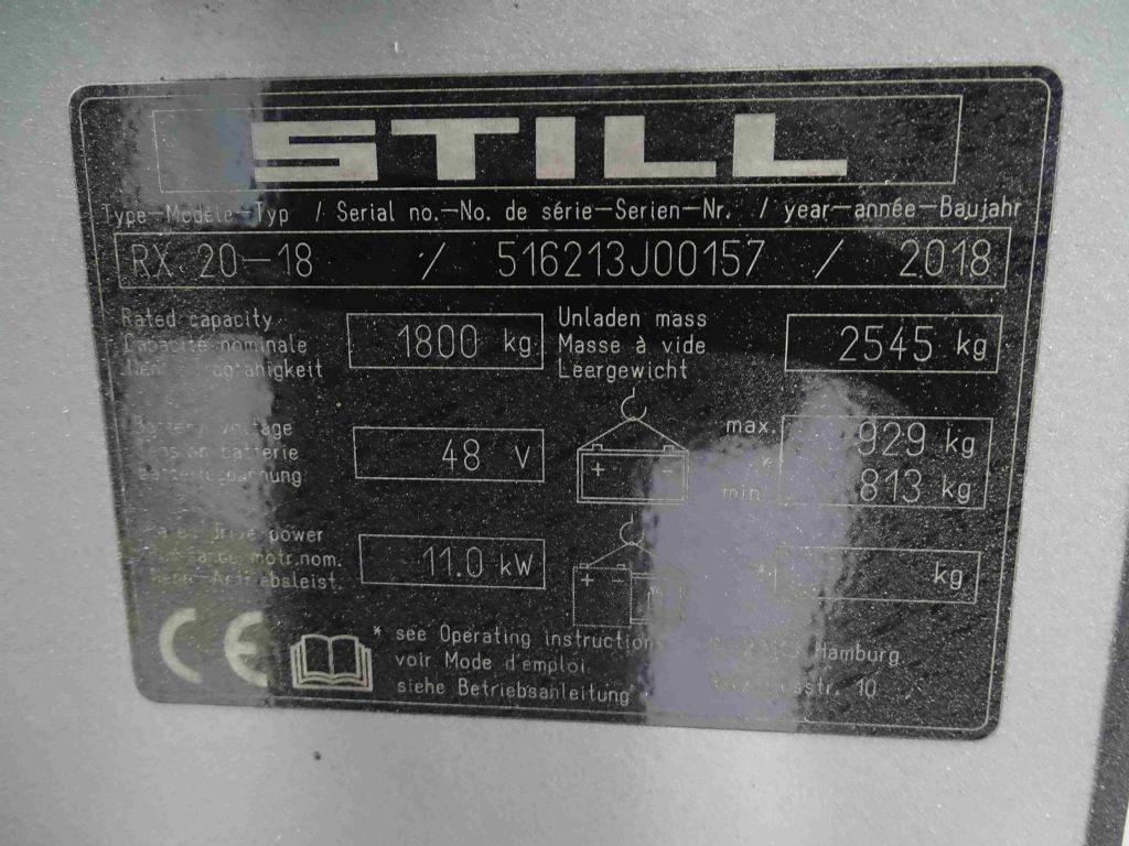 Electric forklift Still RX20-18: picture 9