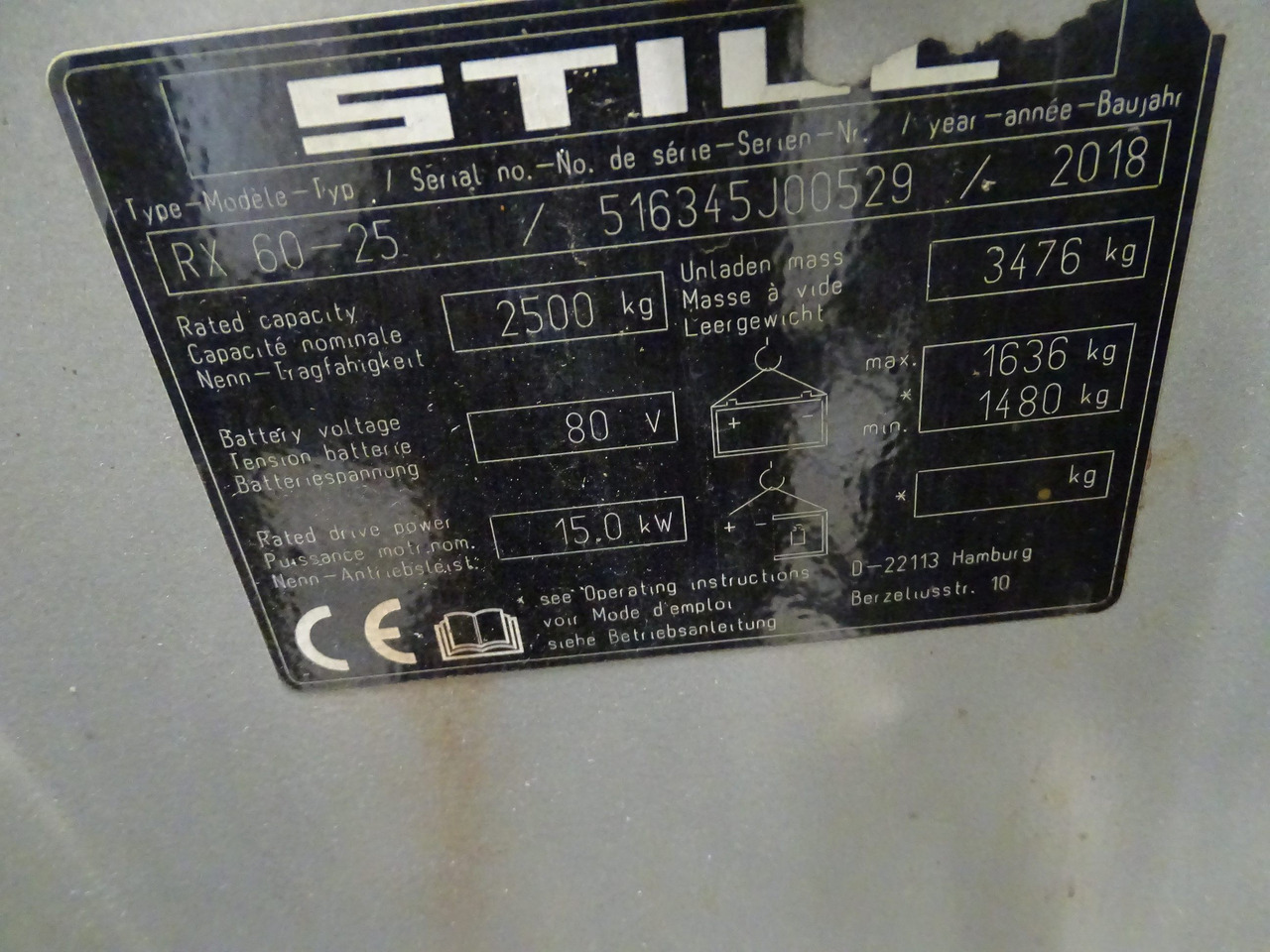 Still RX60-25 - Electric forklift: picture 5 Still RX60-25 - Electric forklift: picture 5