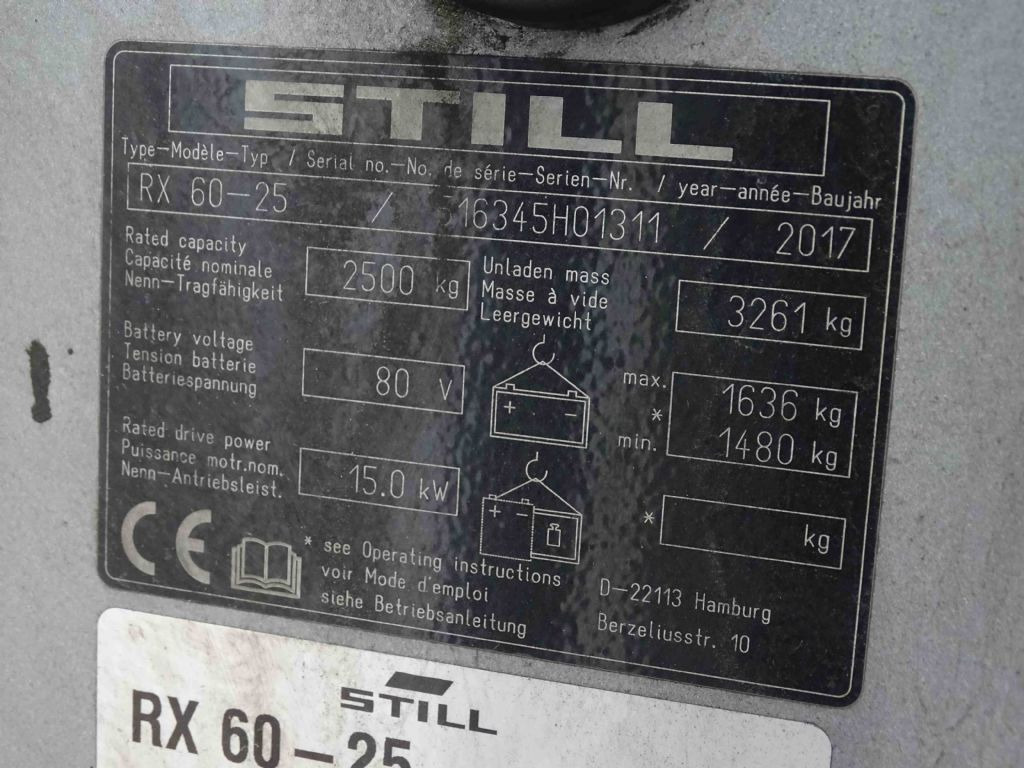 Still RX60-25 - Electric forklift: picture 5 Still RX60-25 - Electric forklift: picture 5