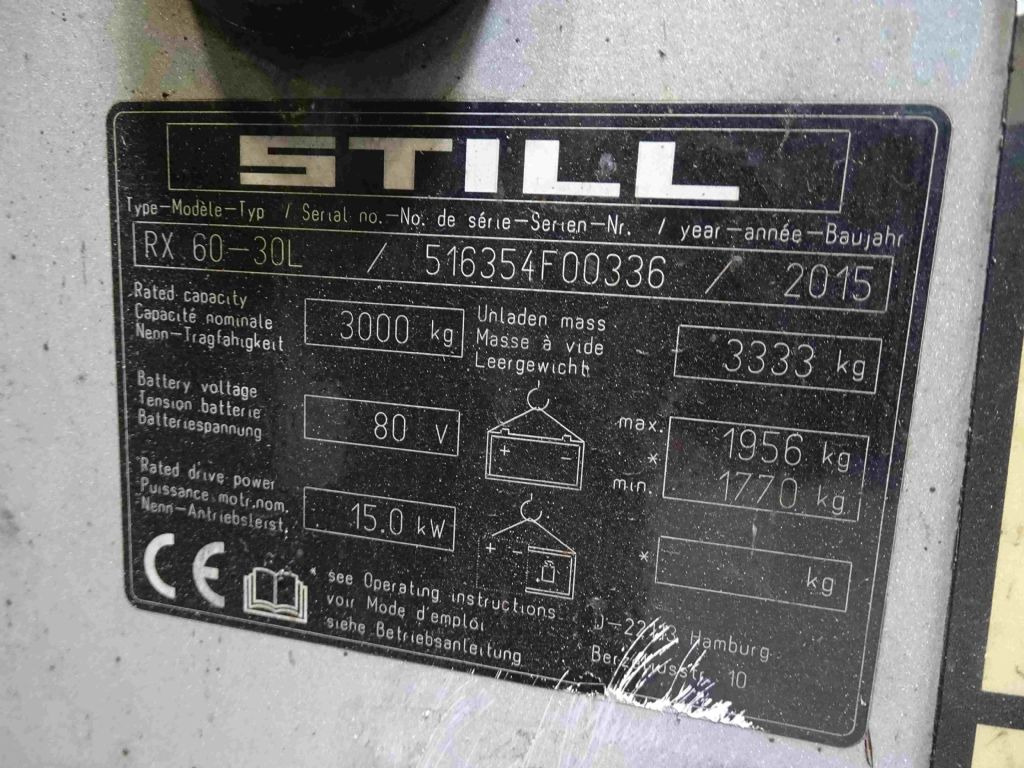 Still RX60-30L - Electric forklift: picture 5 Still RX60-30L - Electric forklift: picture 5