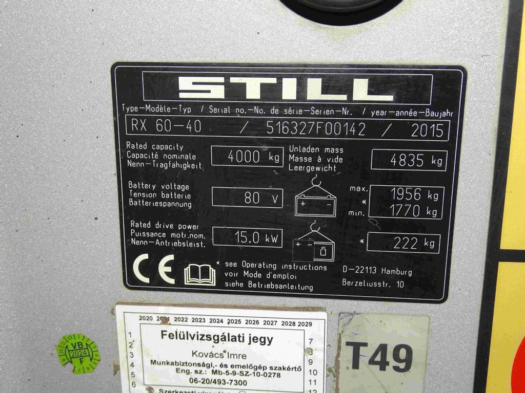 Still RX60-40 - Electric forklift: picture 5 Still RX60-40 - Electric forklift: picture 5