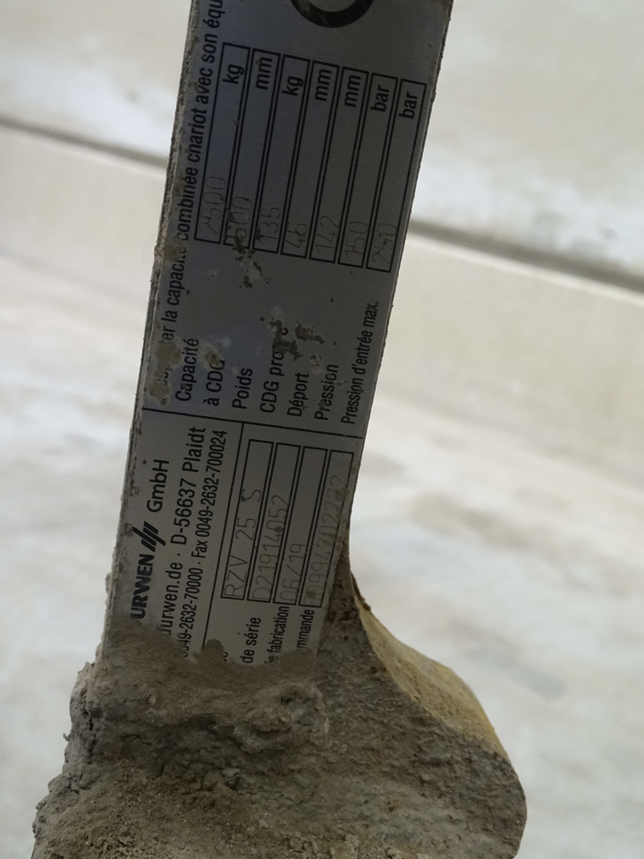 Forks for Material handling equipment Weitere RZV25S: picture 8