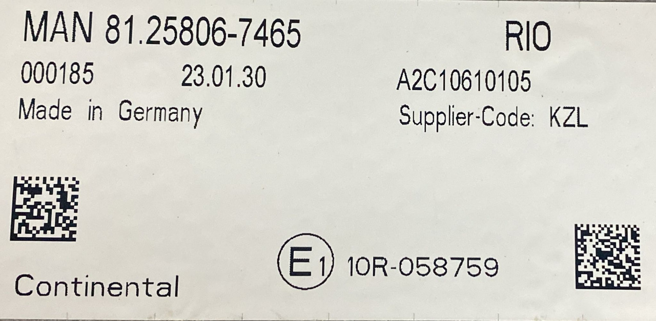 MAN ECU A2C10610105 - Spare parts: picture 3 MAN ECU A2C10610105 - Spare parts: picture 3