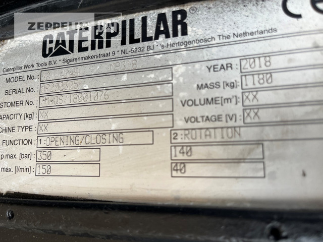 Cat MP318 - Demolition shears: picture 4 Cat MP318 - Demolition shears: picture 4