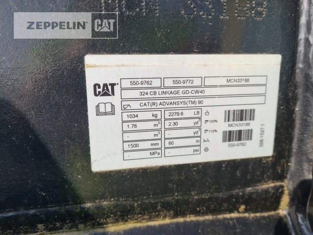Cat TL1500 CW40 - Excavator bucket for Construction machinery: picture 4 Cat TL1500 CW40 - Excavator bucket for Construction machinery: picture 4