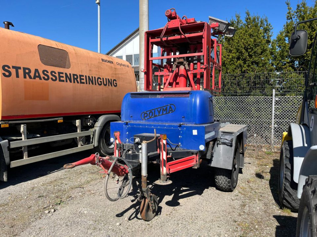 Polyma Geräteanhänger PL 16-9 Spezialanhänger Lichtmast - Dropside/ Flatbed trailer: picture 1 Polyma Geräteanhänger PL 16-9 Spezialanhänger Lichtmast - Dropside/ Flatbed trailer: picture 1