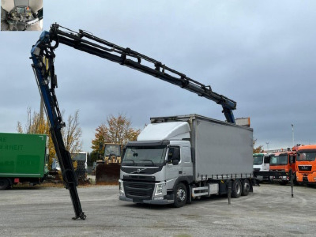 VOLVO (S) Truck FM 420 6x2 Pritsche Heckkran 27m t,Funk,Jib ,E6 - Dropside/ Flatbed truck, Crane truck: picture 1 VOLVO (S) Truck FM 420 6x2 Pritsche Heckkran 27m t,Funk,Jib ,E6 - Dropside/ Flatbed truck, Crane truck: picture 1